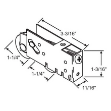 Load image into Gallery viewer, (DR-271-NYLON) NuAir Tandem Roller for Sliding Glass Doors – NYLON 1-1/4″ Wheel