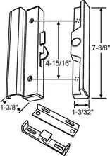 Load image into Gallery viewer, DH-152 Aluminum sliding door handle set with 4-15/16” hole spacing
