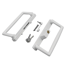 Load image into Gallery viewer, 9″ CGI / PGT Keyed Sliding Door Handle, 4-15/16″ Hole Space (DH-660-WITH-KEY)
