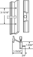 Load image into Gallery viewer, Sliding Patio Door Handle, 3-15/16″ Hole Spacing (DH-21409)
