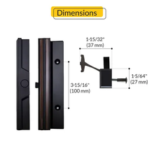 Load image into Gallery viewer, Sliding Patio Door Handle, 3-15/16″ Hole Spacing (DH-21409)
