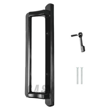 Load image into Gallery viewer, DH-530-BLACK PGT 10″ Black Sliding Door Handle, 3-7/8″ Hole Spacing
