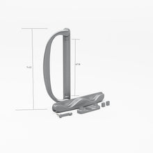 Load image into Gallery viewer, Sliding door handle with 4-7/8 inch hole spacing
