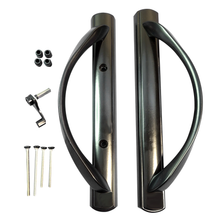 Load image into Gallery viewer, (DH-645) Amesbury Truth Handle Set, 3-15/16″ Hole Space – Square Drive Latch
