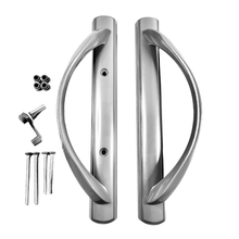 Load image into Gallery viewer, (DH-645) Amesbury Truth Handle Set, 3-15/16″ Hole Space – Square Drive Latch

